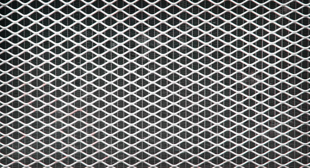istock Old steel mesh texture in seamless shaped patterns , white or gray and black background 1204200905