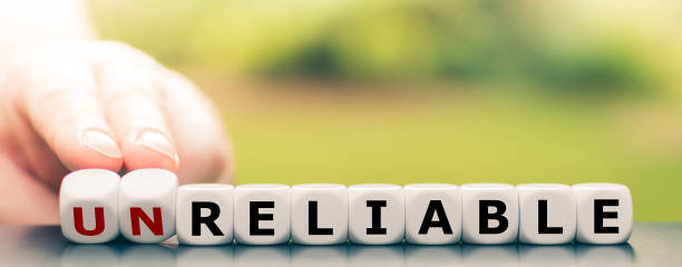 istock Hand turns dice and changes the word 