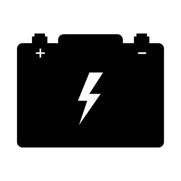 Vector illustration of Car battery icon