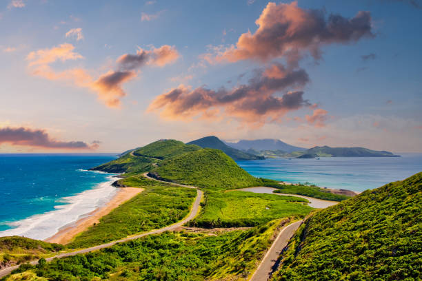 istock Panoramic View of Coast of St Kitts 1204208217