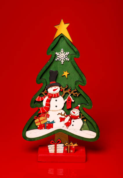 istock Christmas tree with snowman decoration for Christmas 1204208938