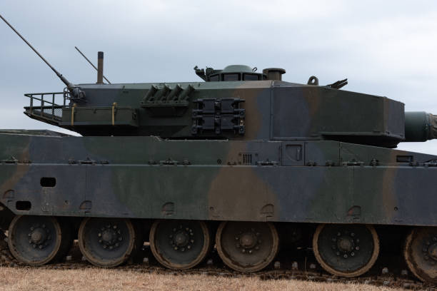 istock Japanese tank in field 1204210187