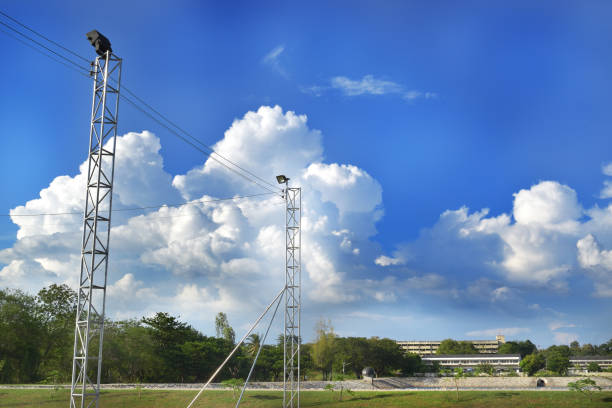 istock Clouds in the sky and the ground below 1204214783