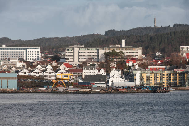istock Bergen, Norway. Cargo port landscape 1204215394
