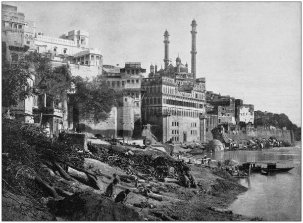 istock Antique photograph of the British Empire: Benares (Varanasi) 1204217794