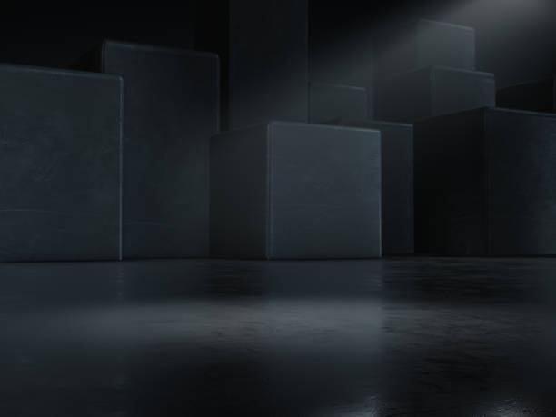 istock Product showcase with light spot on background.3D rendering 1204222253