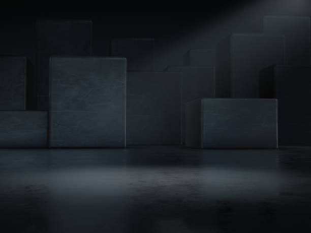 istock Product showcase with light spot on background.3D rendering 1204222765