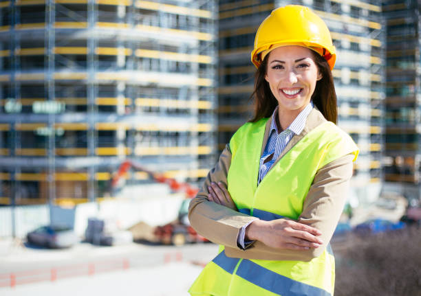 istock Portrait of young female construction manager 1204222819