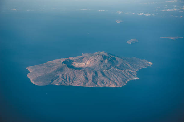istock Aerial view on Nisyros island, Greece 1204223492