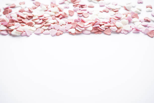 istock Sweet hearts on a white background, with space for text. Valentine's Day. Love concept. 1204225241