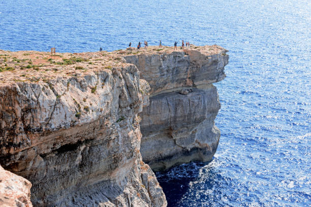 istock Azure Window in Gozo island with tourists 1204225947