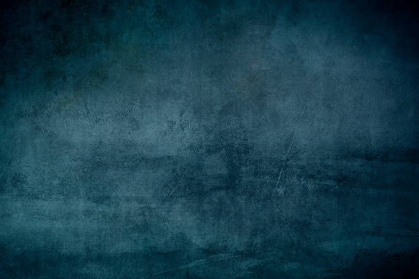 old blue grungy backdrop or texture - grung imagens e fotografias de stock