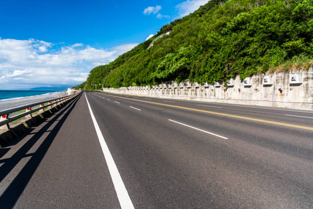 istock Asphalt road in countryside, Taiwan eastern. 1204227880