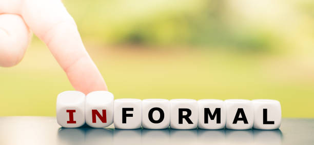 istock Hand turns dice and changes the word 