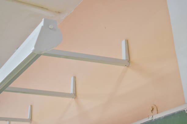 istock School lamps and boards with desks 1204233304