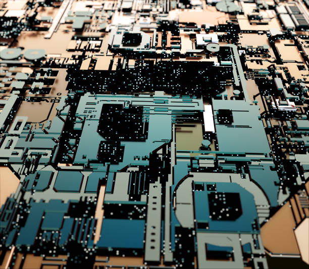 istock Sci-Fi Circuit Background. Futuristic Concept Design 1204240100