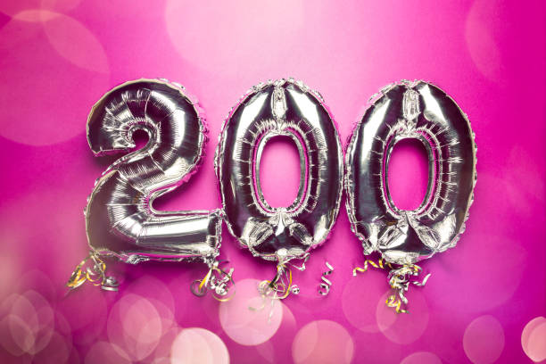 istock Balloon Bunting for celebration Happy 200th Anniversary 1204241762