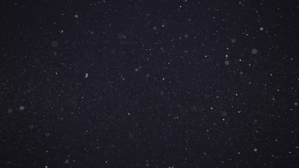 ほこりっぽい粒子の背景画像 - 冬 写真 ストックフォトと画像