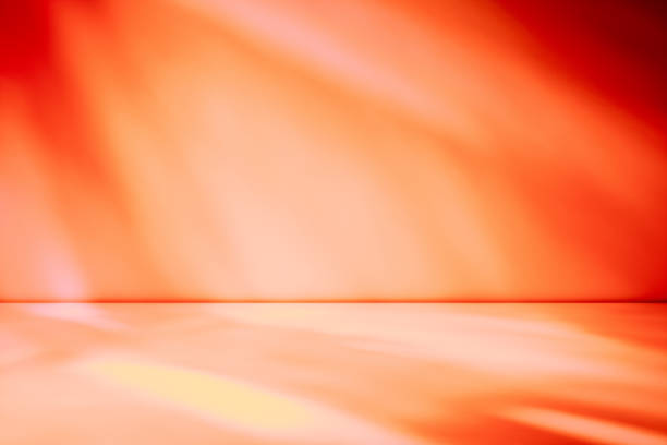 istock Artistic studio wall background in tones of red and orange 1204248613