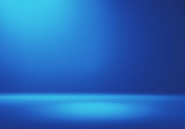 istock 3D Illustration. Royal Blue background for product placement 1204249358