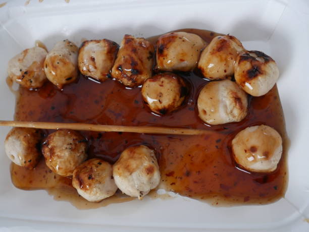 istock Pork balls with dipping sauce 1204250813