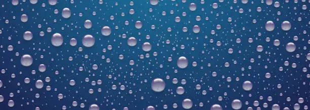 Vector illustration of Water Drops Background Rain drops