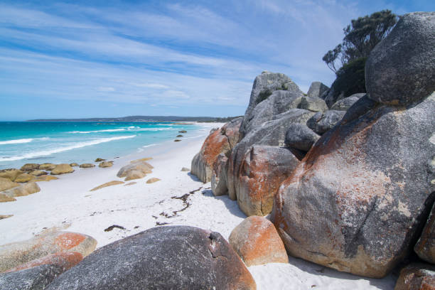 istock Rock formations at the Bay of Fires 1204257013