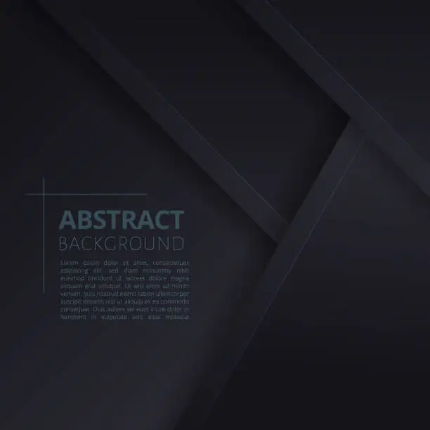 Vector illustration of Abstract background of black layer.