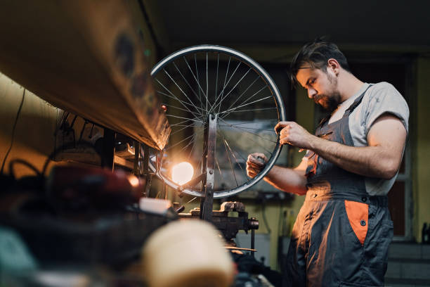 istock Tighten up the wheel 1204261847