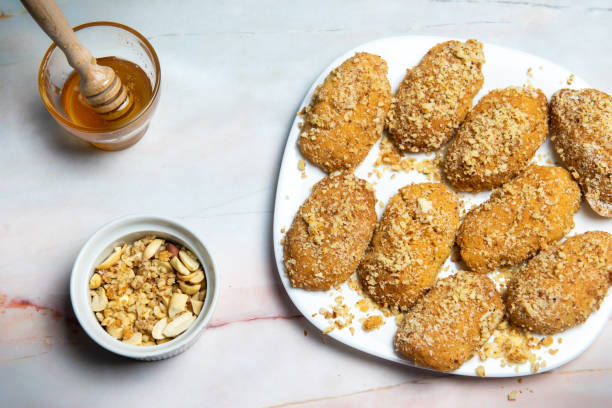 istock Greek Honey Cookies With Walnuts melomakarona 1204266548
