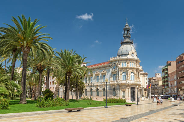 Consistorial Palace, Cartagena, Murcia, Spain stock photo