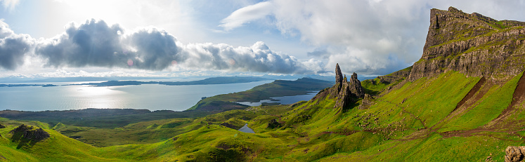 Beautiful view of the Old Man of Storr on the Isle of Skye, Scotland, UK