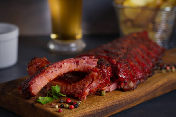 istock Rack of ribs with barbecue sauce 1204269496