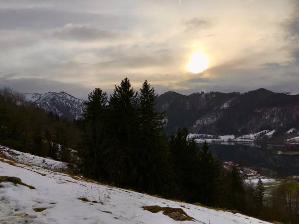 istock Schliersee in upper Bavaria, Germany. Winter in alps 1204274221