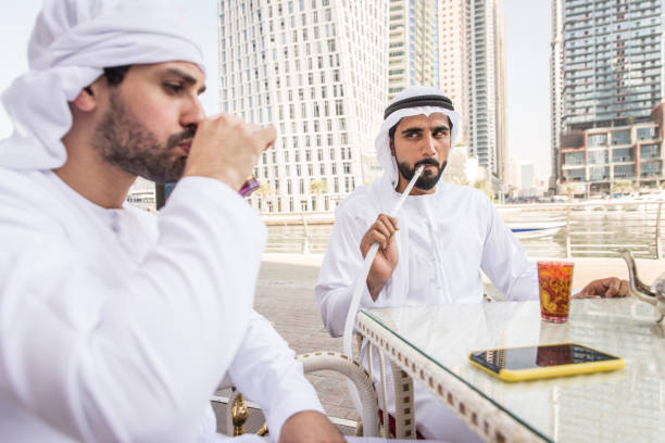 istock Two men with kandora in Dubai 1204276059