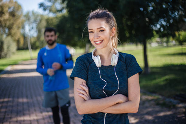 istock Confident young sports woman 1204277548
