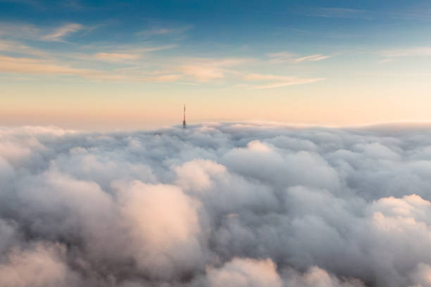 istock TV tower with foggy sky 1204280156