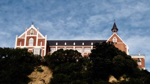 istock Partially Hidden Church Atop a Hill 1204280666