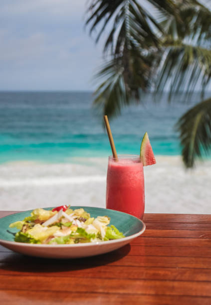 istock Seychelles Seafood Lunch by the beach 1204282218