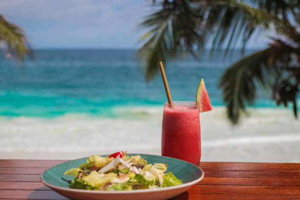 istock Seychelles Seafood Lunch by the beach 1204282277