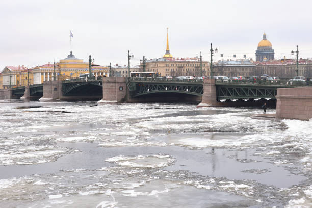 istock Palace Bridge over the Neva river. 1204284838