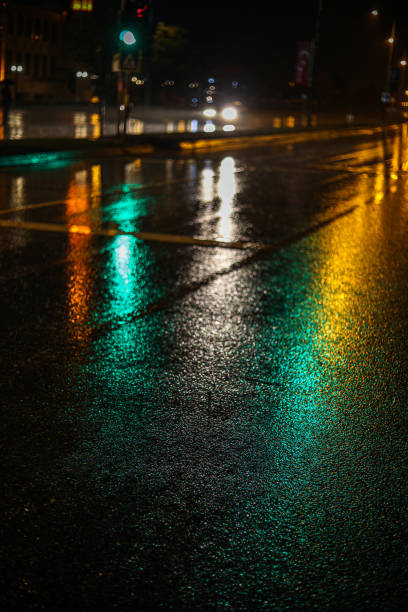 istock Asphalt And Light Reflecting Road Traffic 1204289207