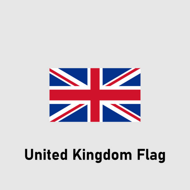 ilustrações, clipart, desenhos animados e ícones de bandeira do reino unido. ilustração vetorial isolada. - flag british flag england push button