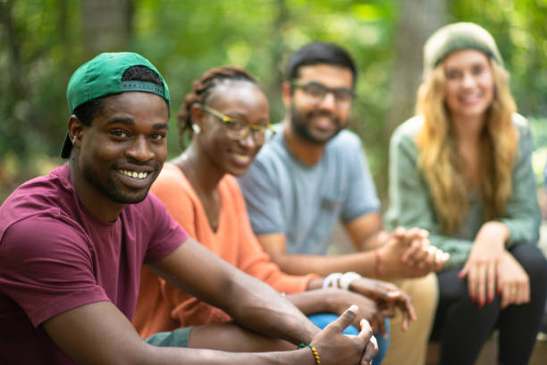 istock Multi-Ethnic Friends Camping stock photo 1204292221
