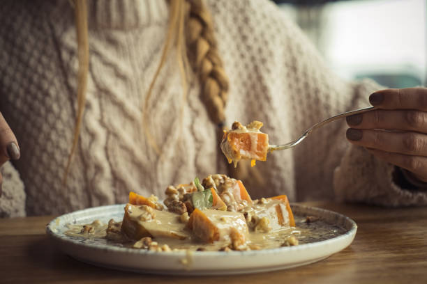 istock turkish style pumpkin cake with tahini 1204293258