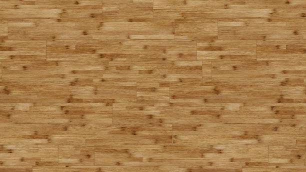 istock Yellow wood parquet floor surface. 1204294500