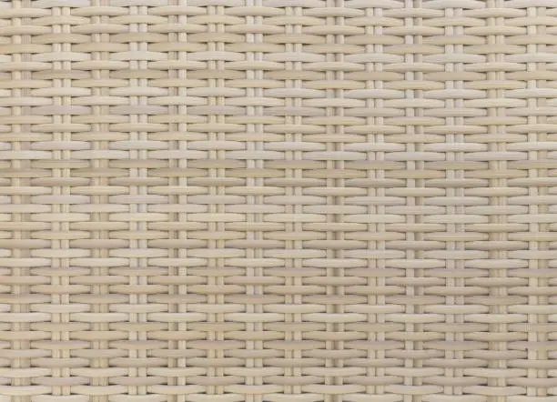 Photo of Rustic old woven rattan texture