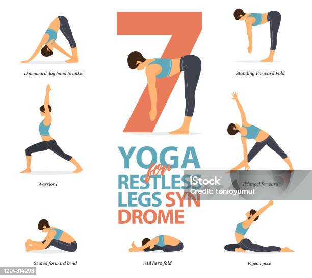7 Yoga Poses or Asana Posture for Workout in Ankle Stretch Concept. Women  Exercising for Body Stretching. Fitness Infographic. Stock Vector -  Illustration of logo, home: 230399495