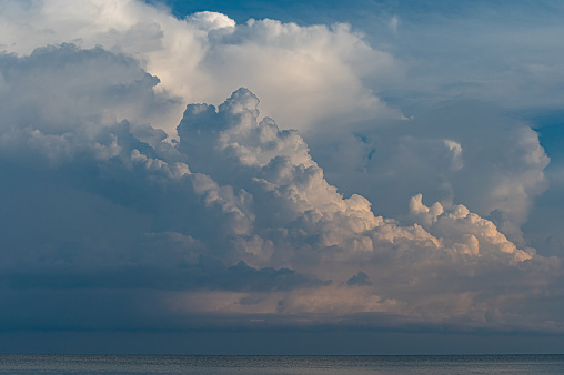 Storm clouds over the South China Sea in Malaysian Borneo