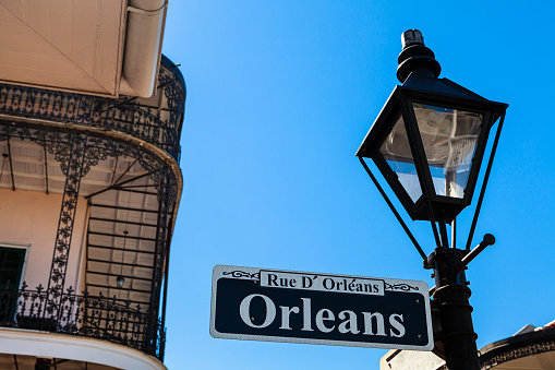 Orleans street sign